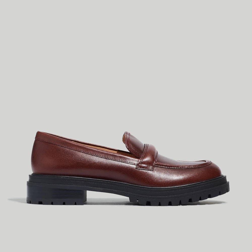 Madewell The Bradley Lugsole Loafer in Cherry Wood 7.5 NWOT (fits like 8-8.5)